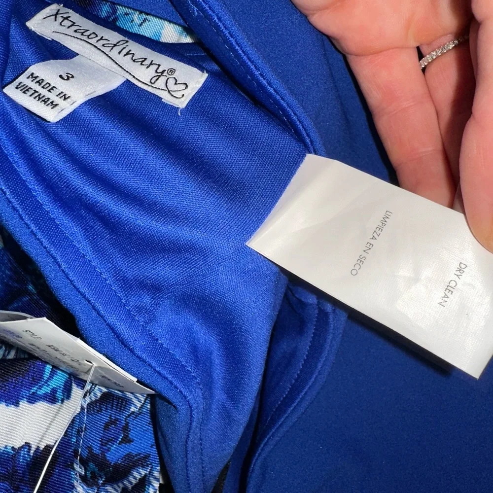 Xtraordinary Blue and White Prom Dress - Picture 15 of 16